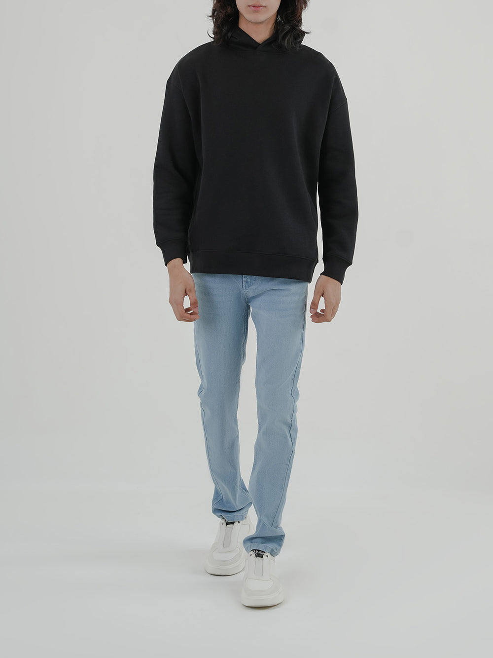 "BAUER" Drop Shoulder Fleece Hoodie