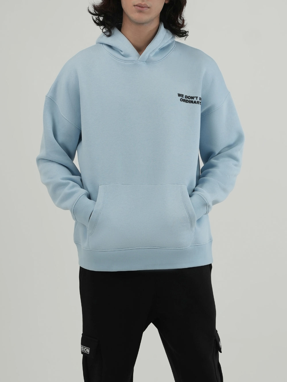 "BAYLOR" Drop Shoulder Fleece Hoodie