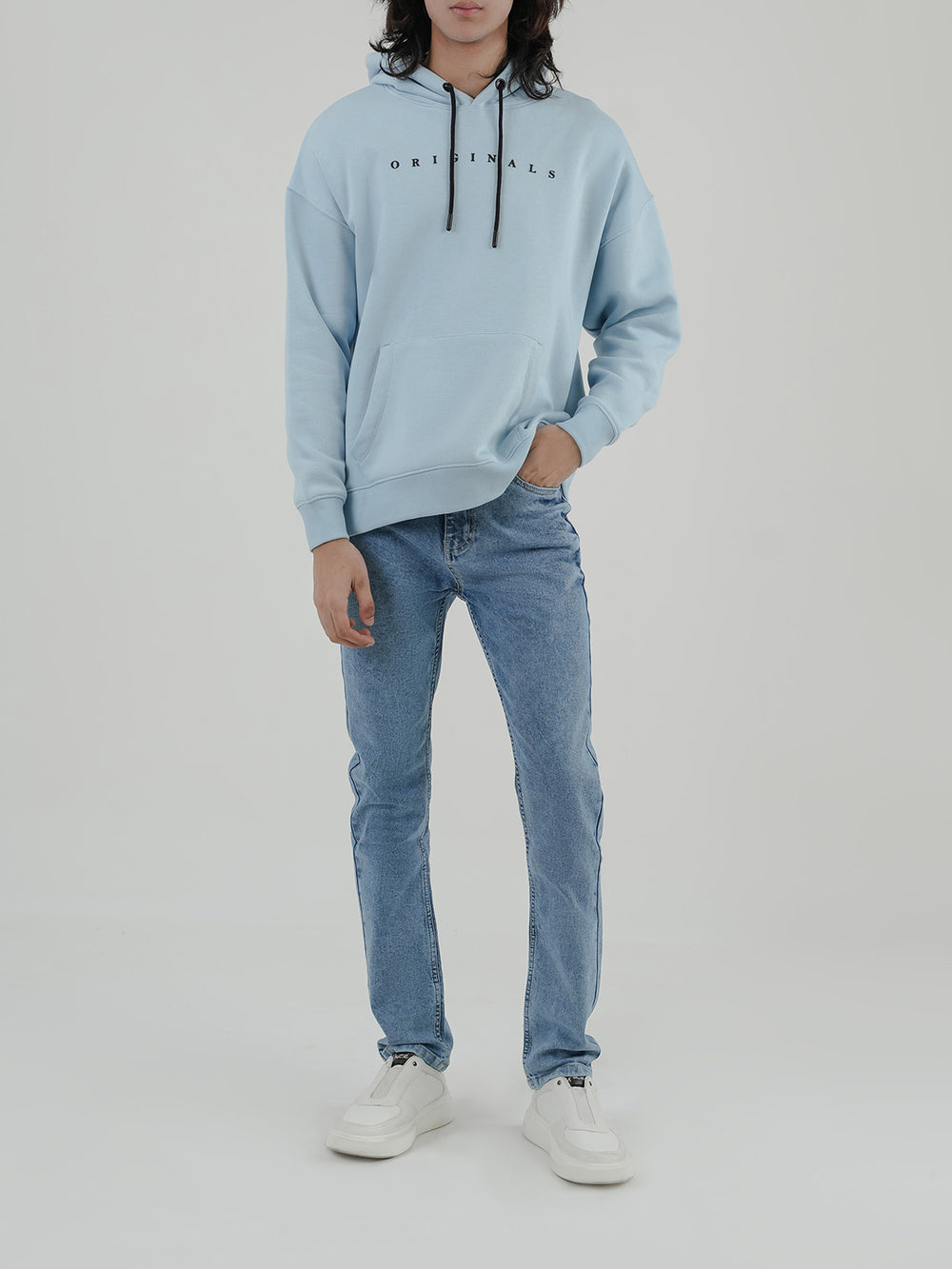 "BERTIE" Modern Graphic Fleece Hoodie
