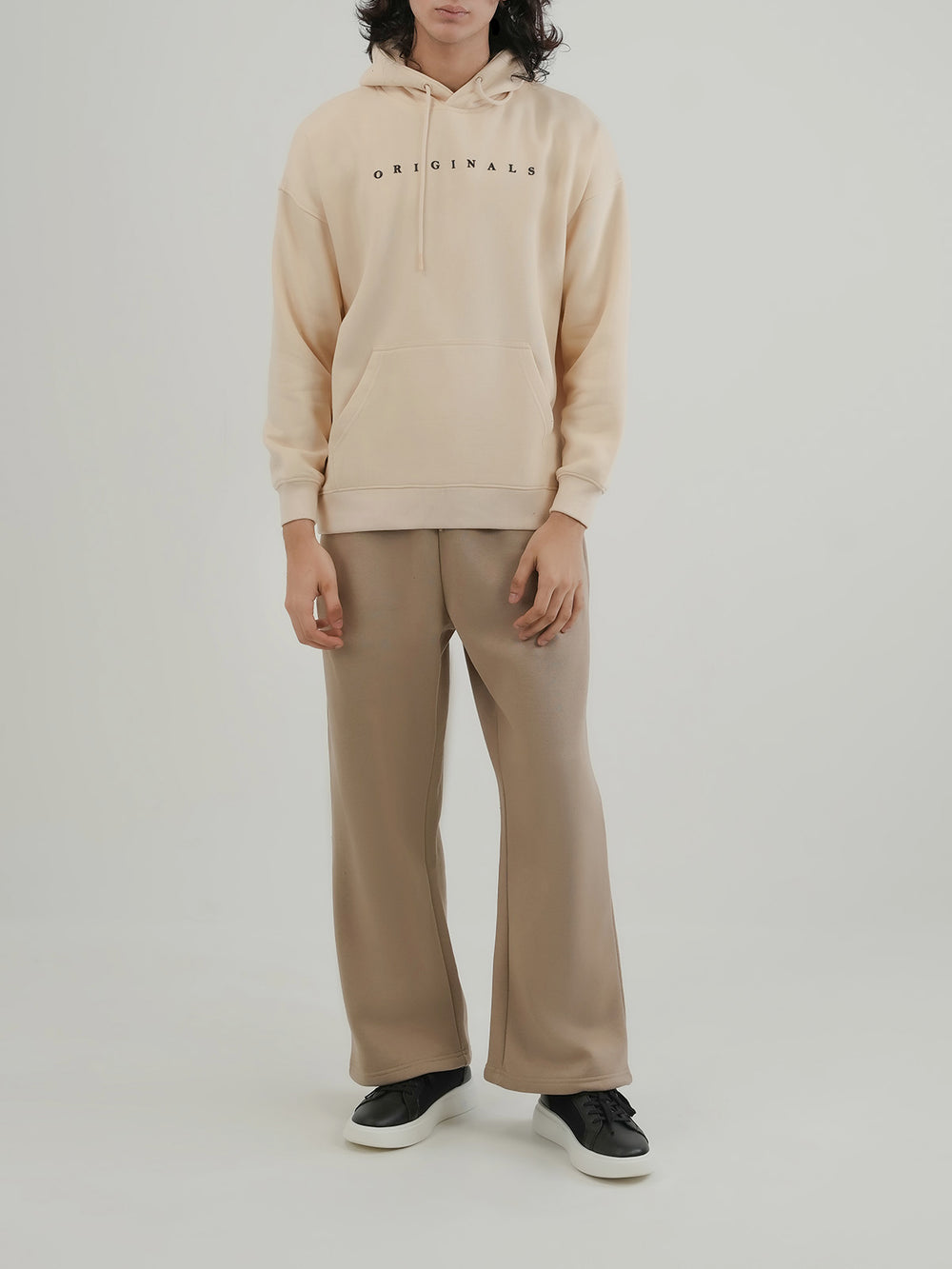 "BERTIE" Modern Graphic Fleece Hoodie