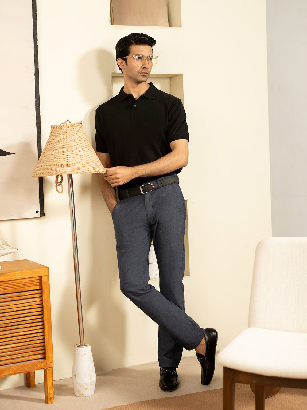 "DEAN" Regular Basic Pique Polo Shirt