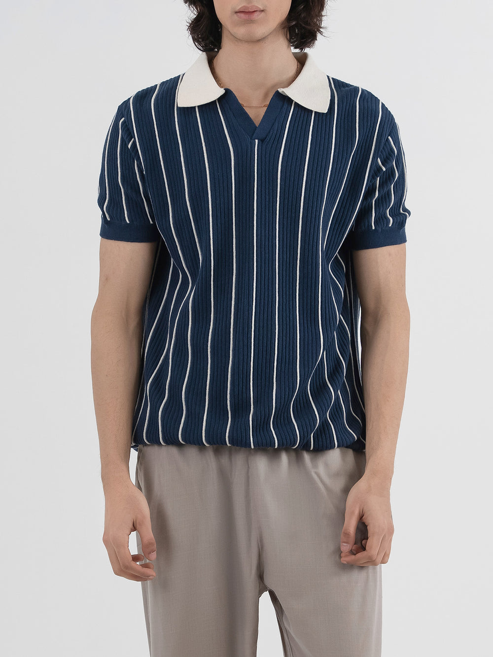 "ZARIAH" Regular Fit Knitted Polo Shirt
