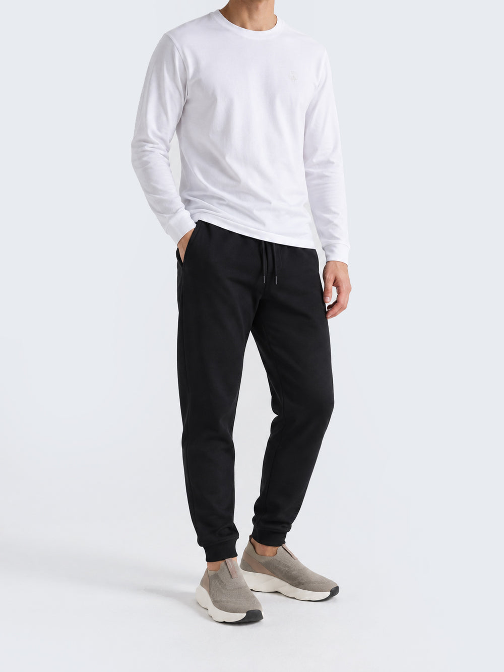 "XAVIER" Loose-Fit Fleece Basic Trouser