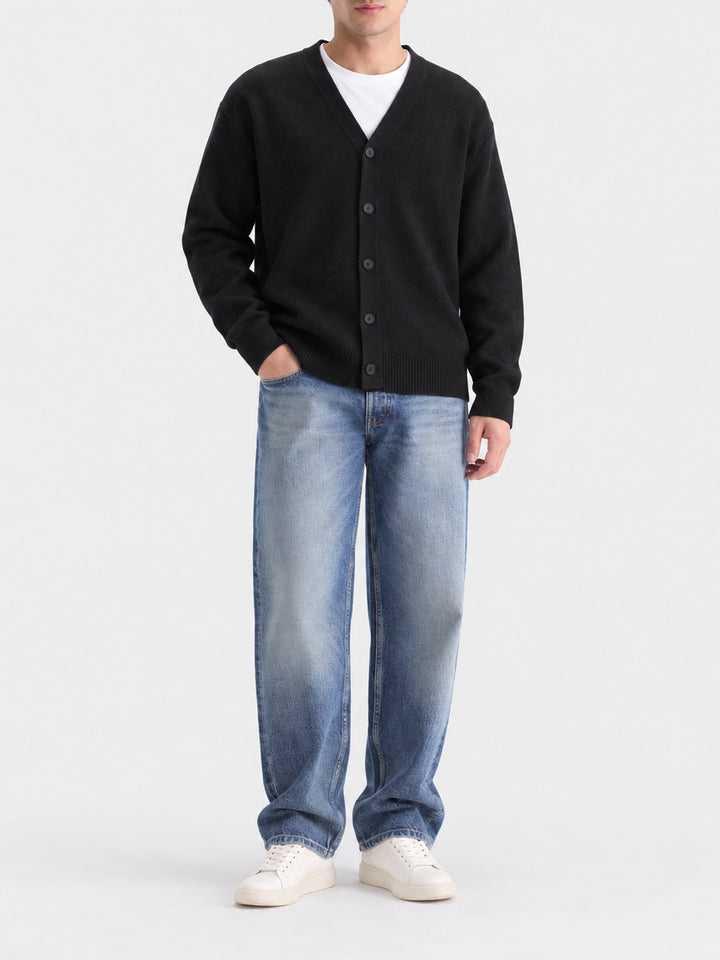 "HARRISON" Slub Knit Acrylic Sweater