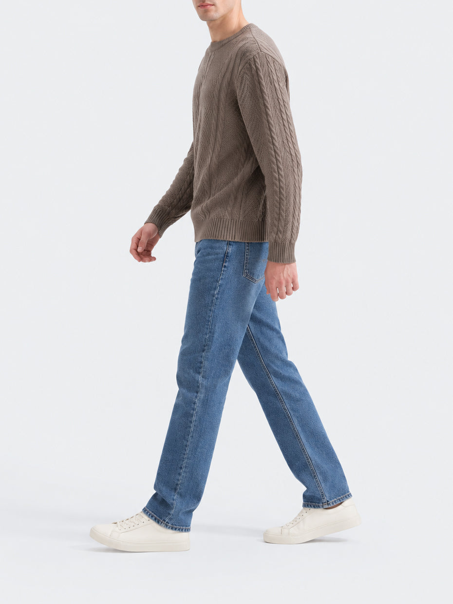 "SAWYER" Cable Knit Acrylic Sweater