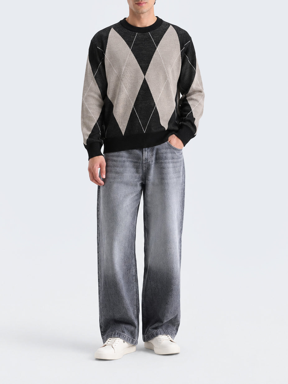 "KAYDEN" Crewneck Knit Acrylic Sweater