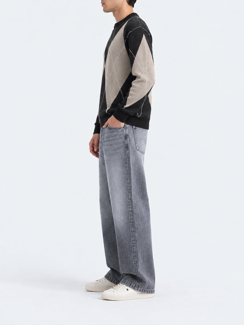 "KAYDEN" Crewneck Knit Acrylic Sweater