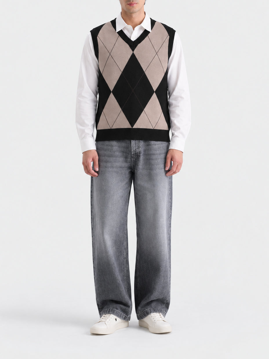 "DAWSON" Fine Knit Vest Sweater