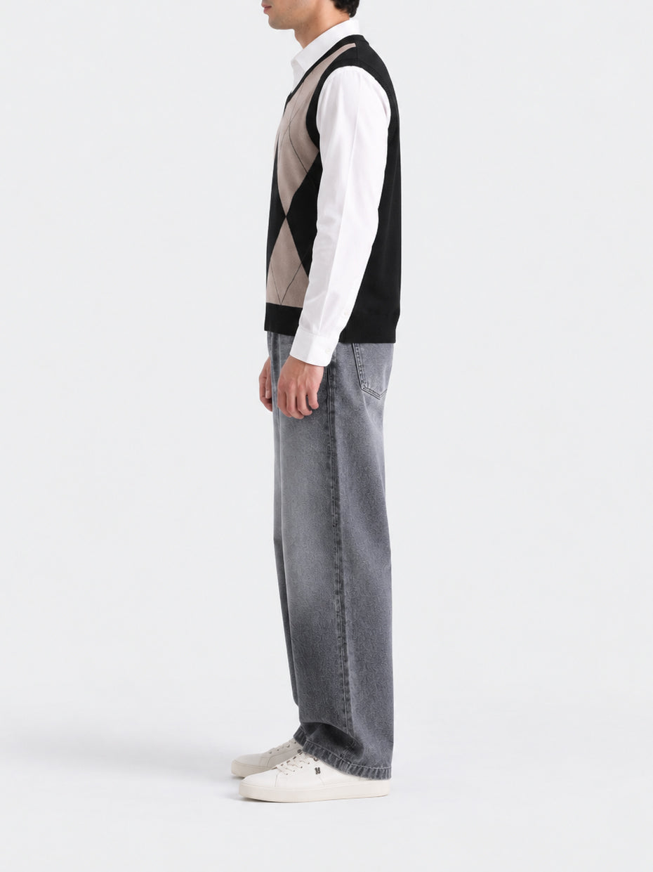 "DAWSON" Fine Knit Vest Sweater