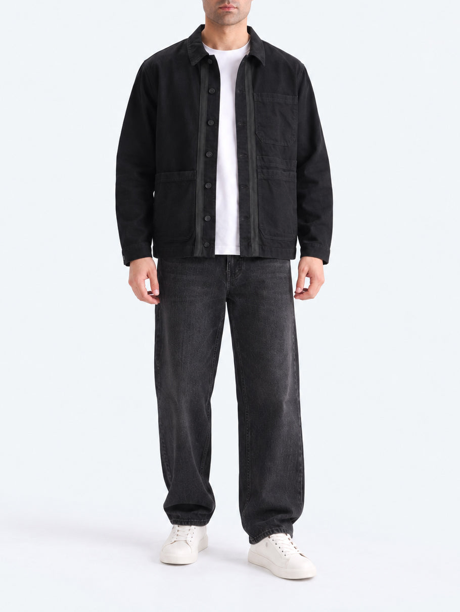"THEO" Basic Hooded Denim Jacket