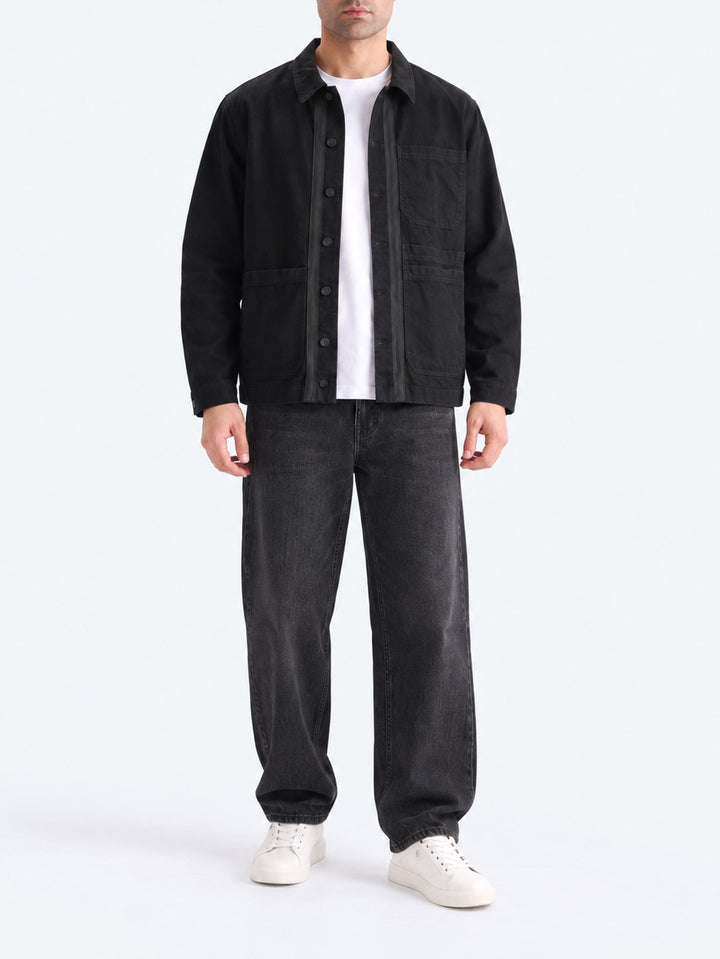 "THEO" Basic Hooded Denim Jacket