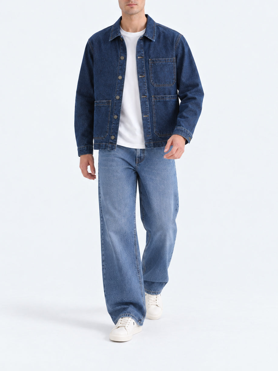 "THEO" Basic Hooded Denim Jacket