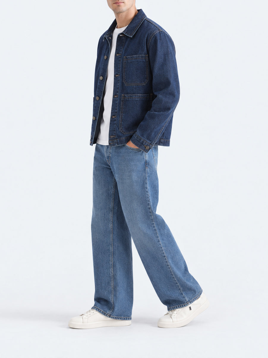 "THEO" Basic Hooded Denim Jacket