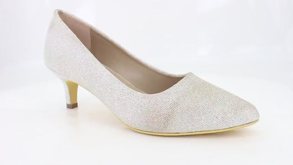 Gold glitter 2024 court heels