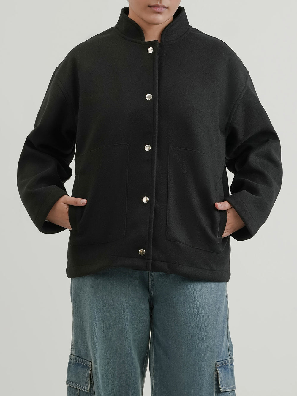 "BOHENG" Stylish Woolen Fleece Jacket