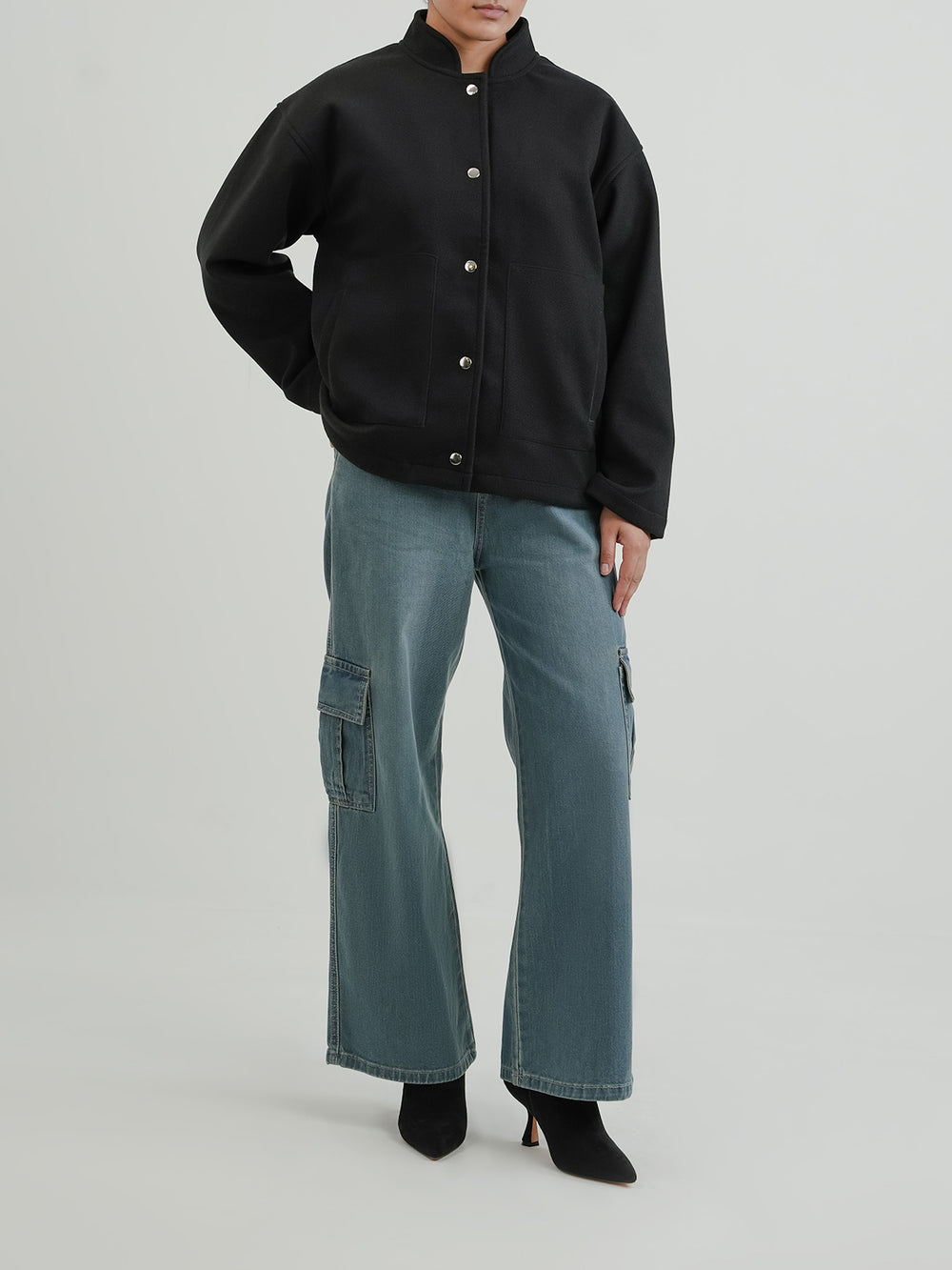 "BOHENG" Stylish Woolen Fleece Jacket