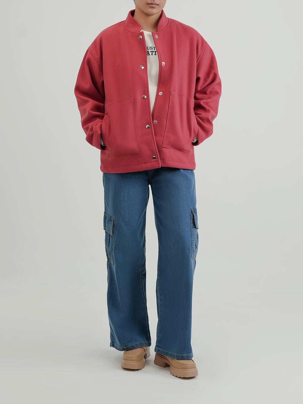 "BOHENG" Stylish Woolen Fleece Jacket