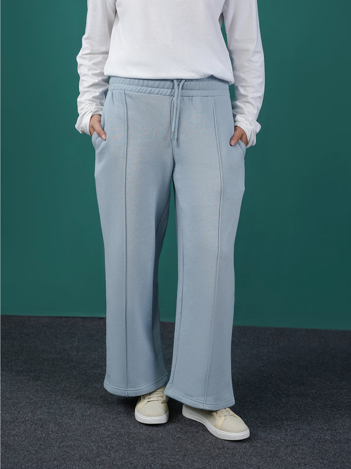 "ARNAUD" Warm Wide Leg Fleece Trouser