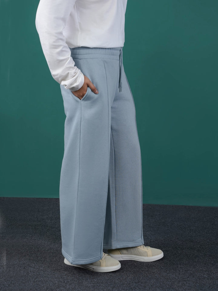 "ARNAUD" Warm Wide Leg Fleece Trouser