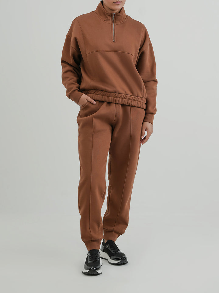 "MAPELAI" Cozy Basic Fleece Track Suit