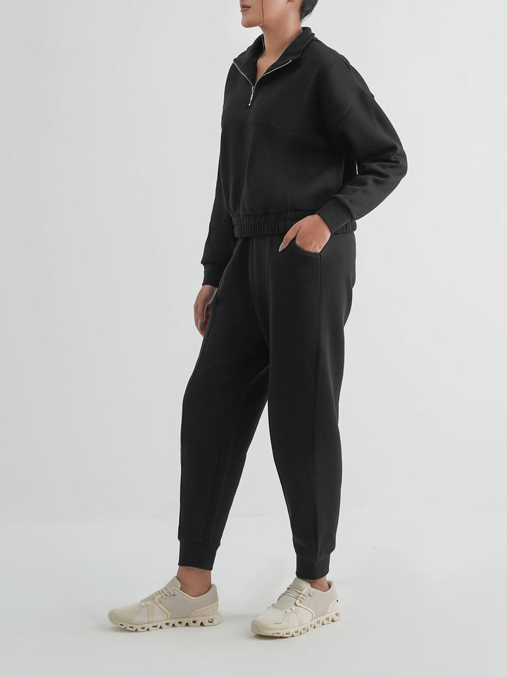 "MAPELAI" Cozy Basic Fleece Track Suit