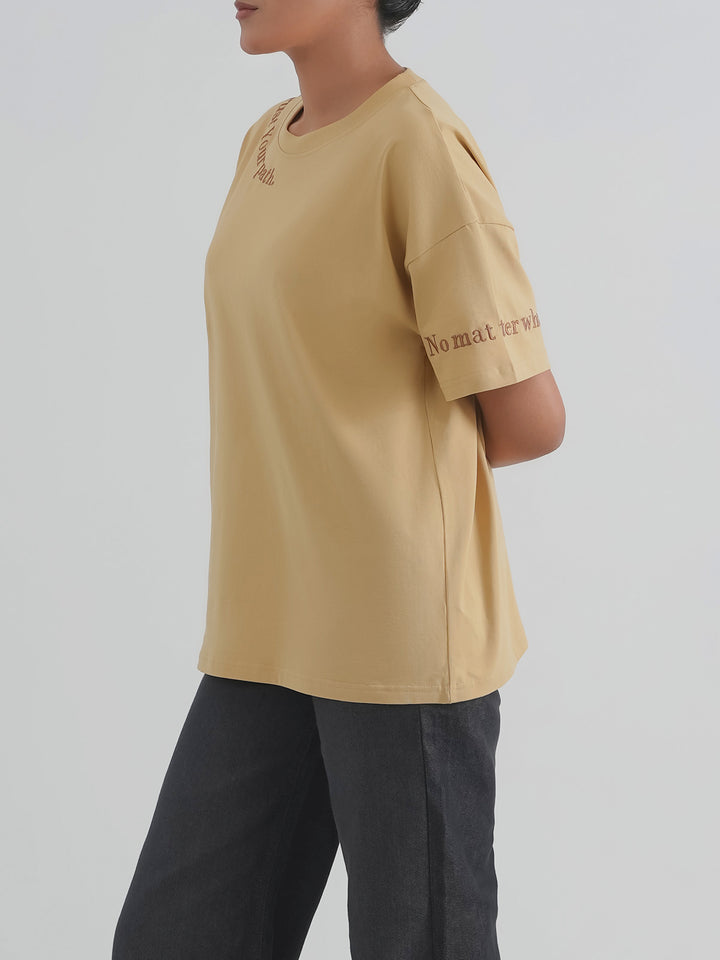 "VENDER" Graphic Drop Shoulder T-Shirt