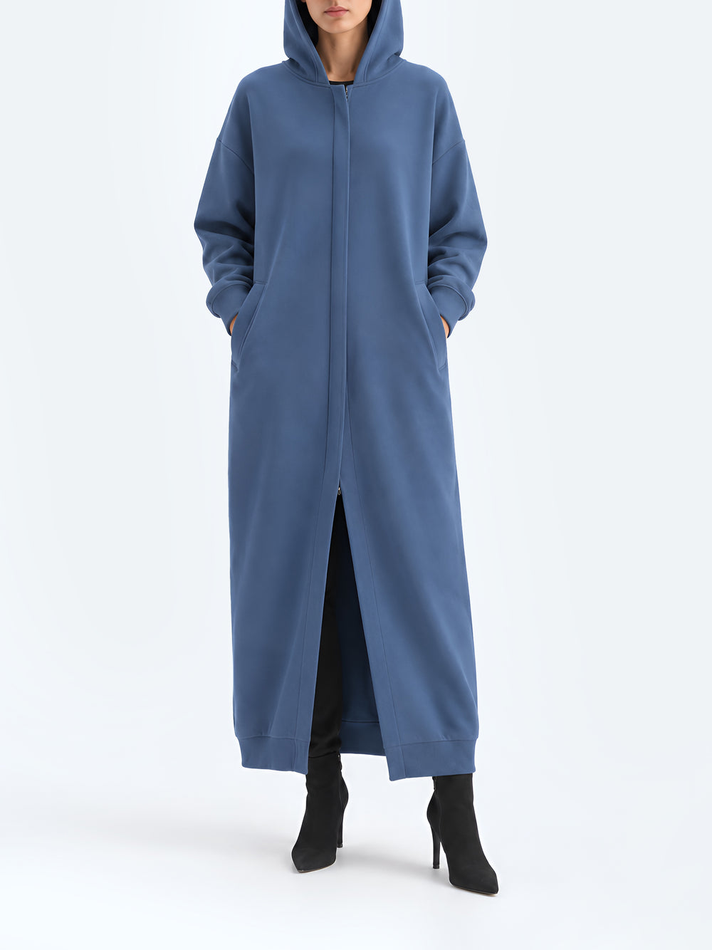 "ANTONIO" Cozy Zipper Hooded Abaya