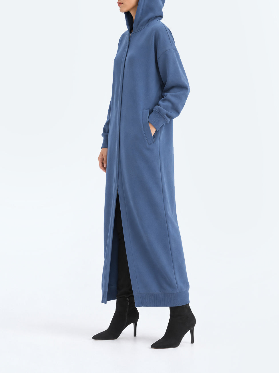 "ANTONIO" Cozy Zipper Hooded Abaya