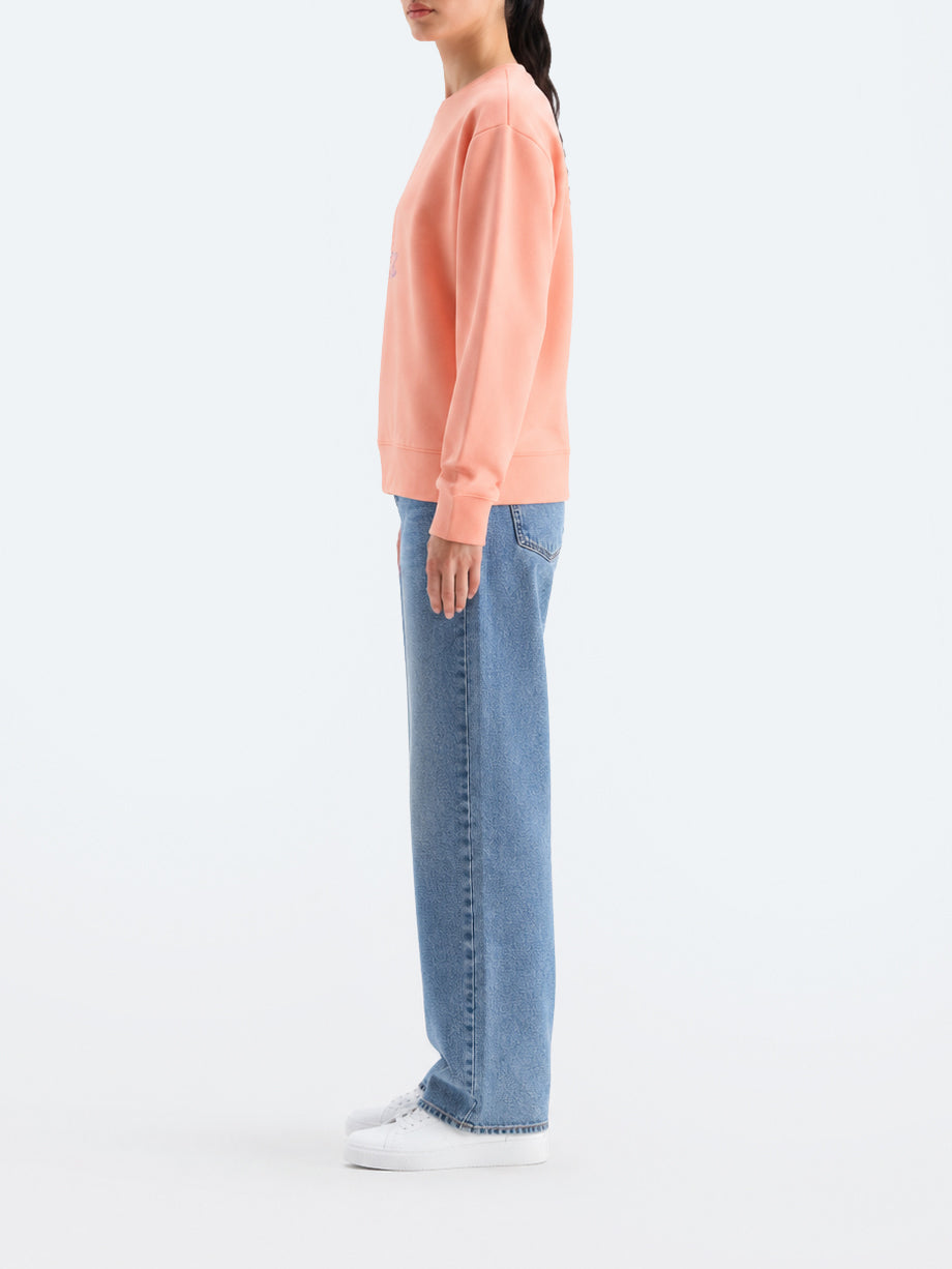 "OISHI" Graphic Regular Fit Fleece Sweatshirt