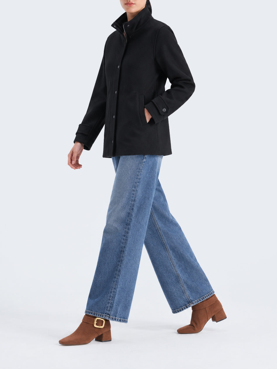 "COLE" Belted Acrylic Wool Jacket