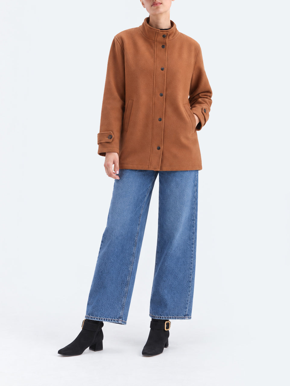 "COLE" Belted Acrylic Wool Jacket