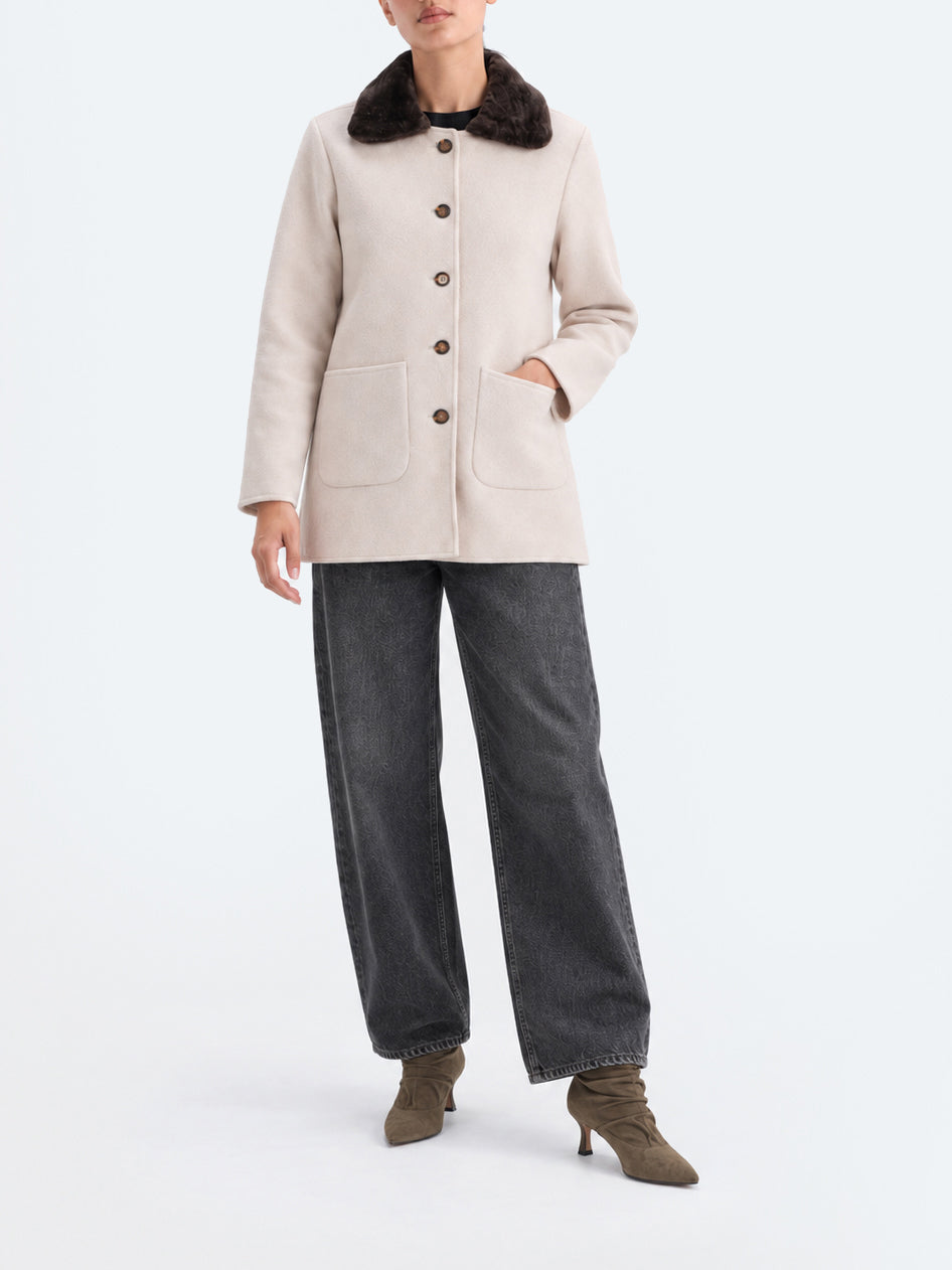"RYKER" Elegant A-Line Wool Jacket
