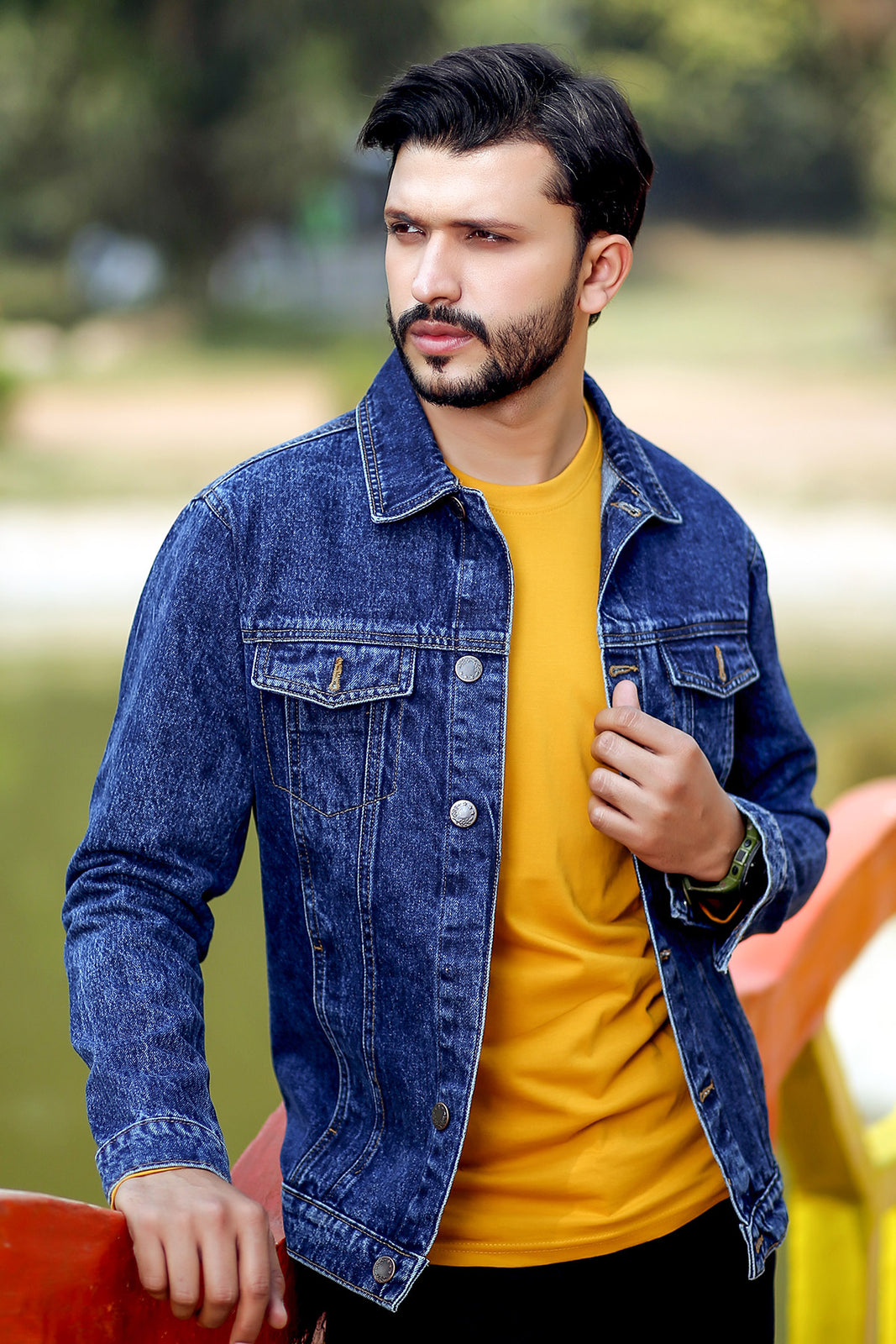  Men's Denim Jackets - Yellows / Men's Denim Jackets